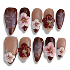 floral mix press-ons