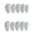 pearl chrome press-ons