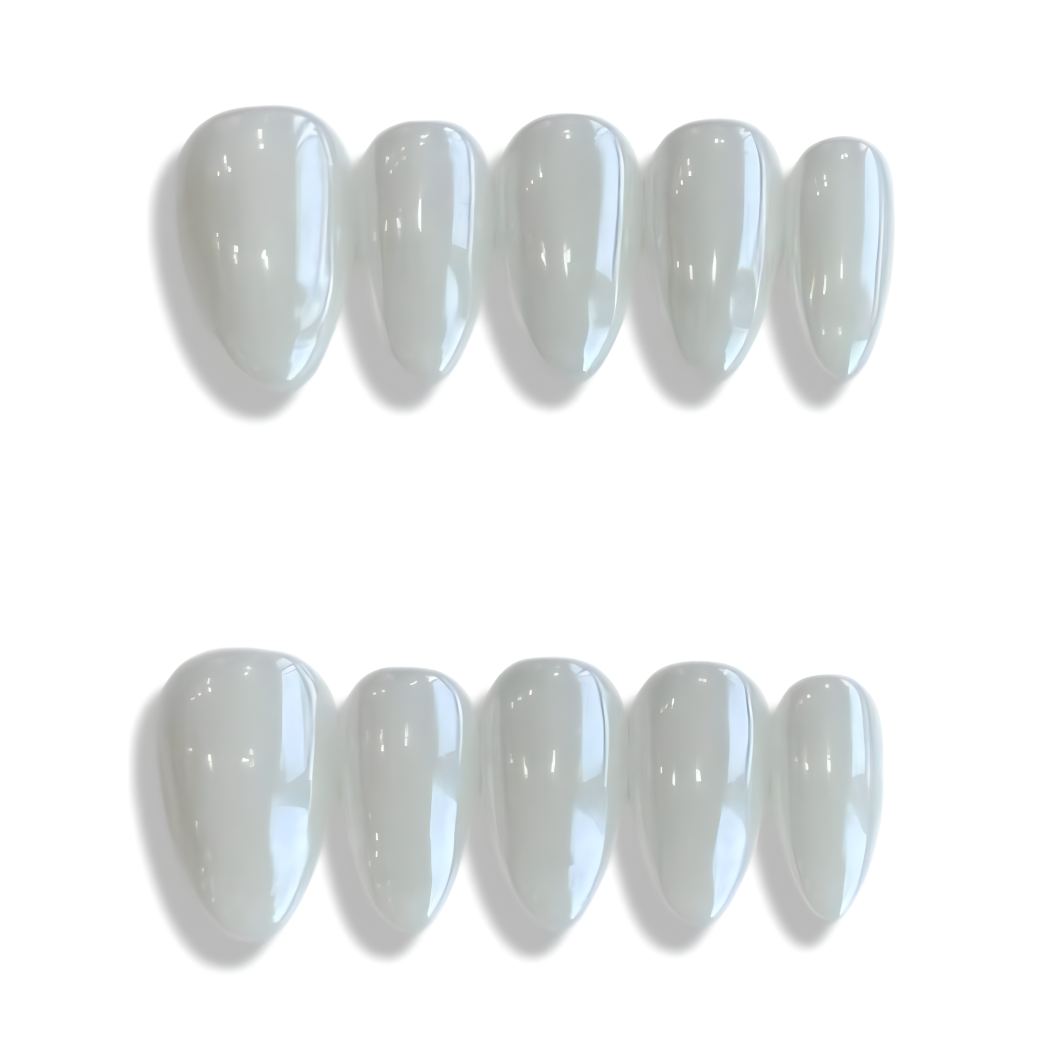 pearl chrome press-ons